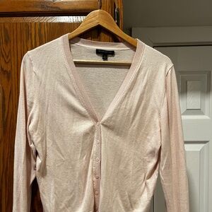 Banana Republic Light Pink Lightweight Cardigan Size Large